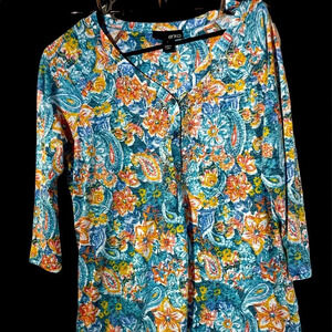 Erika multi color Blouse size large